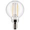 Satco 3w G16.5 Globe Filament LED 2700K Candelabra Base Dimmable - 25w equiv
